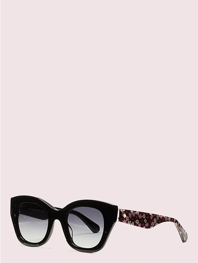 Shop Kate Spade Jalena Sunglasses In Black/purple