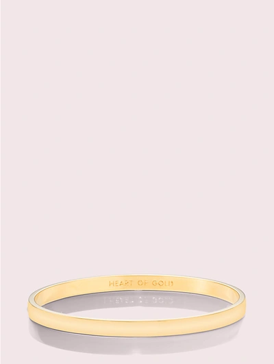 Kate Spade Heart Of Gold Engraved Idiom Bangle Bracelet