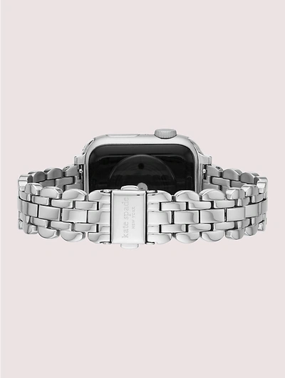 Shop Kate Spade Silver Scallop Link Stainless Steel Bracelet 38/40mm Band For Apple Watch