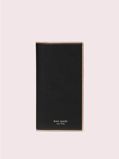 Shop Kate Spade Sam Iphone Xs Max Wrap Folio Case In Black