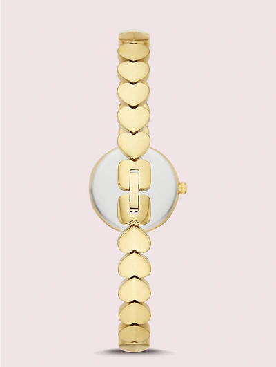 Shop Kate Spade Hollis Gold-tone Stainless Steel Hearts Watch