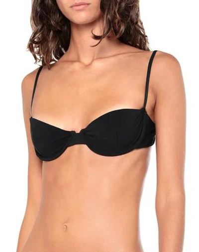 Shop Anemone Bikini Tops In Black