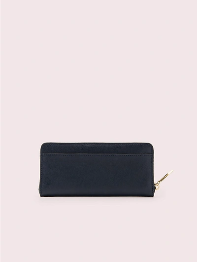 Shop Kate Spade Sylvia Slim Continental Wallet In Blustery Pink
