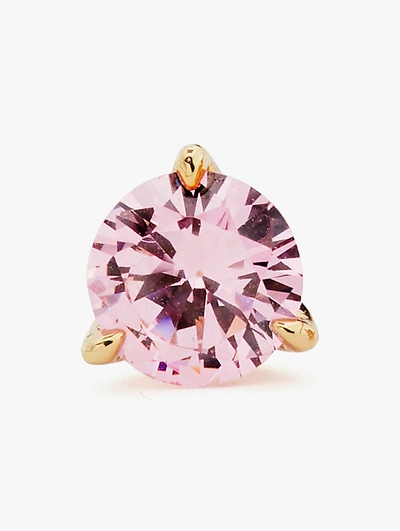 Shop Kate Spade Brilliant Statements Tri-prong Studs In Pink