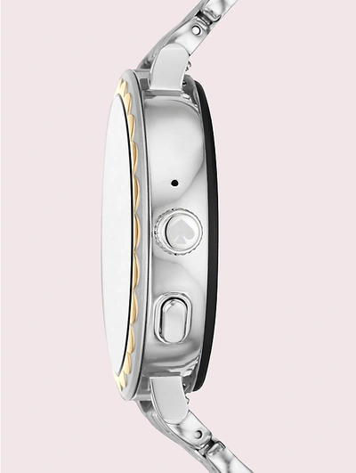 Shop Kate Spade Two-tone Stainless Steel Scallop Smartwatch 2 In Two Tone