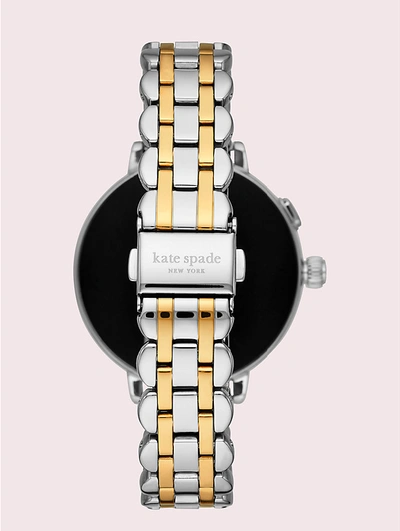 Shop Kate Spade Two-tone Stainless Steel Scallop Smartwatch 2 In Two Tone