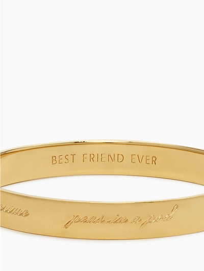 Shop Kate Spade Idiom Bangles Bridesmaid Bangle In Gold