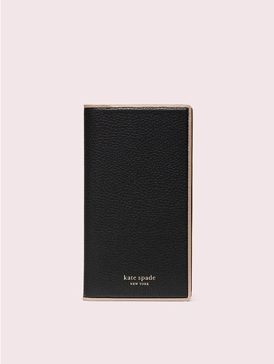 Shop Kate Spade Sam Iphone Xr Wrap Folio Case In Black