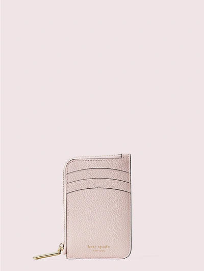 Shop Kate Spade Margaux Zip Cardholder In Tutu Pink