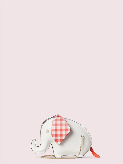 Shop Kate Spade Tiny Elephant Crossbody In Optic White