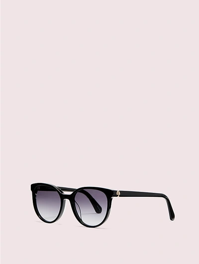 Shop Kate Spade Melanie Sunglasses In Black