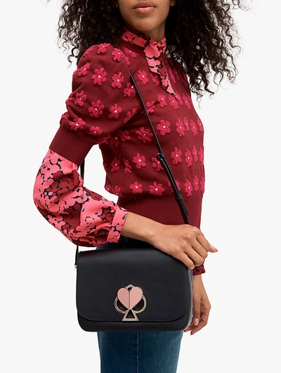 Shop Kate Spade Nicola Twistlock Medium Shoulder Bag In Blush