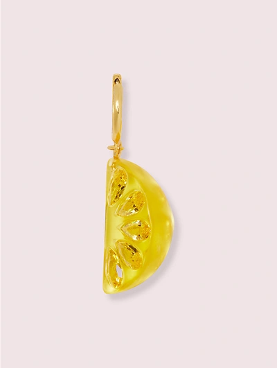 Shop Kate Spade Tutti Fruity Lemon Drop Earrings In Yellow