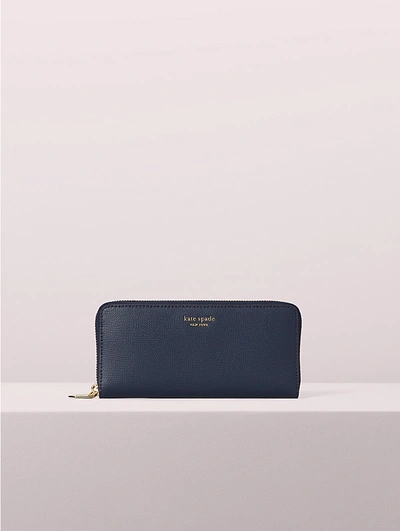 Shop Kate Spade Sylvia Slim Continental Wallet In Horizon Blue