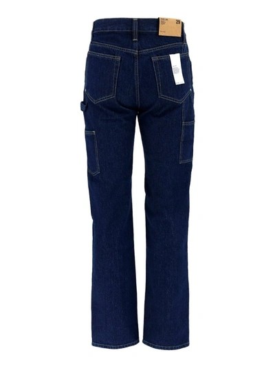 Shop Helmut Lang Industry Masc Lo Utility Jeans In Blue