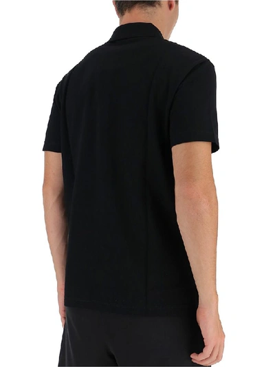 Shop Versace Medusa Polo Shirt In Black