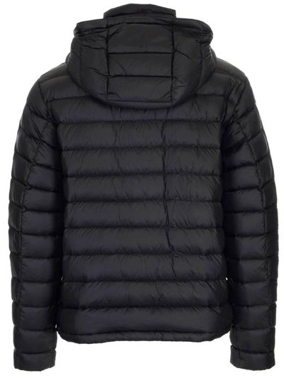 Shop Burberry Detachable Hood Puffer Jacket In Black