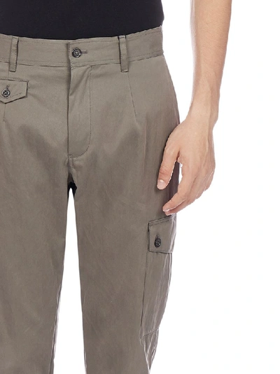 Shop Dolce & Gabbana Cargo Trousers In Grey