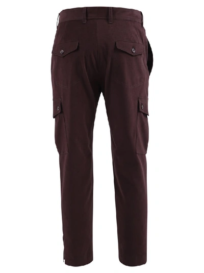 Shop Dolce & Gabbana Cargo Trousers In Brown