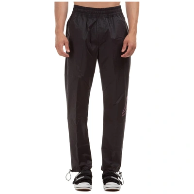 Shop Palm Angels Printed Trackpants In Black