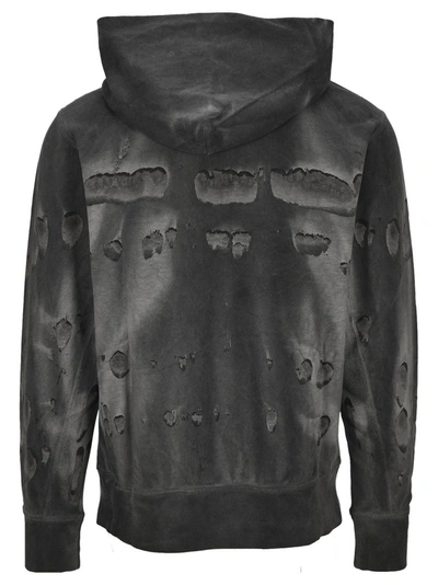 Shop Helmut Lang Mega Standard Hoodie In Grey
