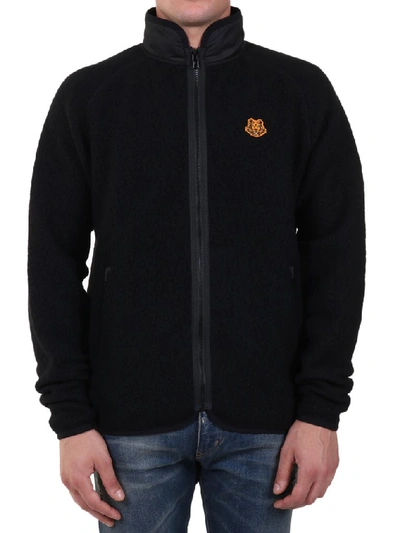 Shop Kenzo Tiger Crest Jacket In Black