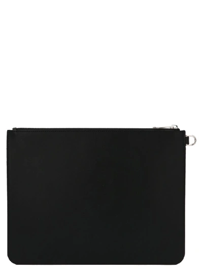 Shop Givenchy Logo Print Clutch In Black