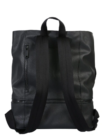 Shop Bally Seth Striped Backpack In Black