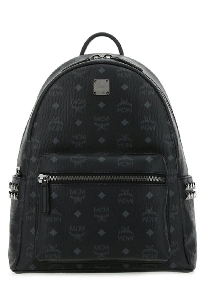 Shop Mcm Stark Stud Embellished Backpack In Black