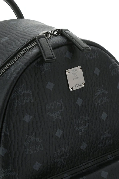 Shop Mcm Stark Stud Embellished Backpack In Black