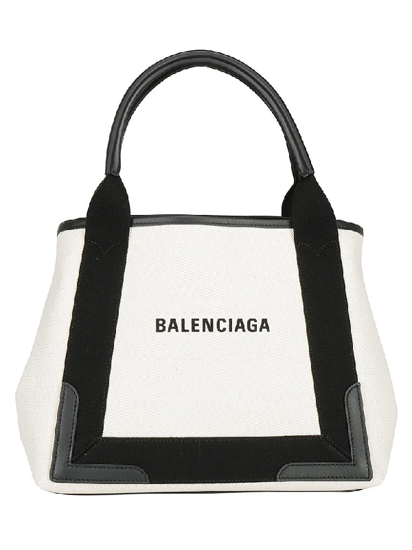 balenciaga navy cabas m