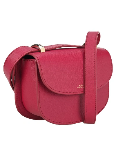 Shop Apc A.p.c. Genève Shoulder Bag In Pink