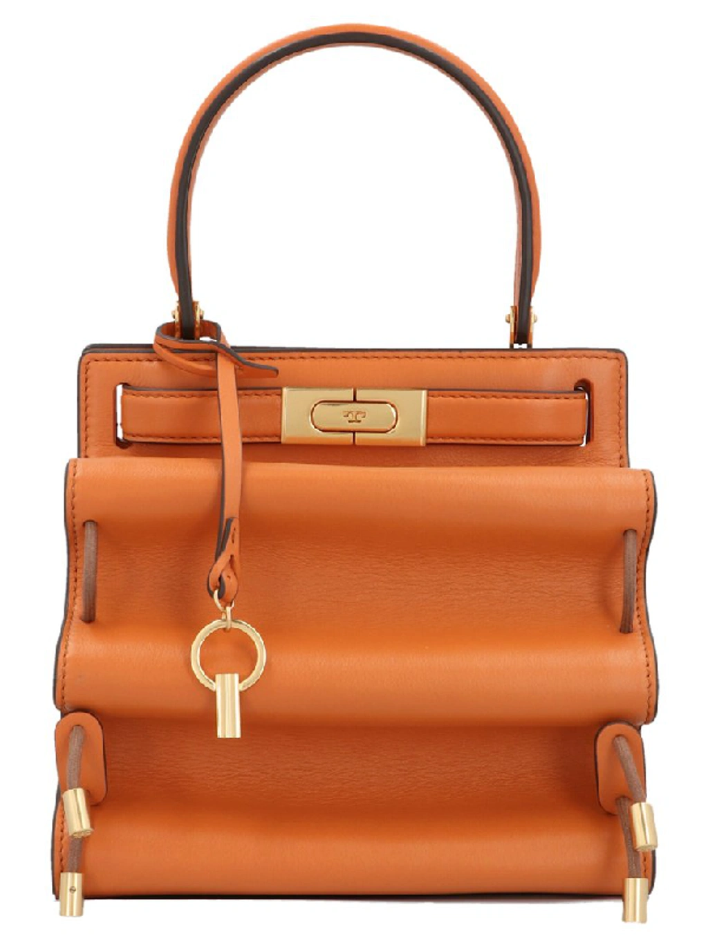 Tory Burch Lee Radziwill Petite Accordion Tote Bag In Orange ModeSens