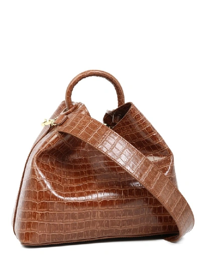 Shop Elleme Raisin Embossed Tote Bag In Brown