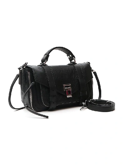 Shop Proenza Schouler Ps1 Zip Tiny Tote Bag In Black