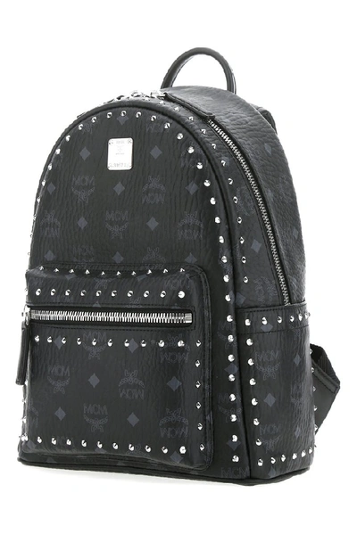 Shop Mcm Stark Studded Backpack In Black