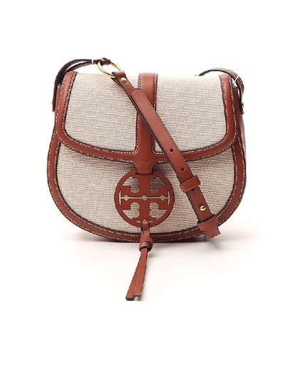 Shop Tory Burch Miller Quadrant Saddlebag In Multi