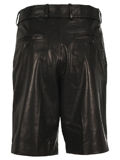 Shop Helmut Lang Wrap Shorts In Black