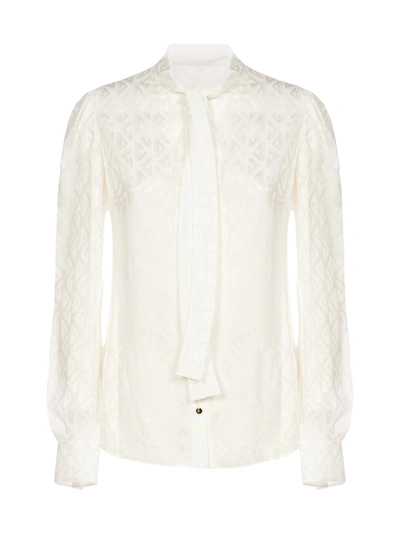 Shop Dolce & Gabbana Pussybow Blouse In White