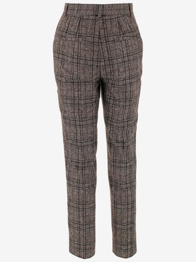 Shop Dolce & Gabbana Checked Tailored Trousers In Multi