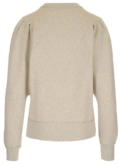 Shop Isabel Marant Étoile Tadelia Crewneck Pullover In Beige