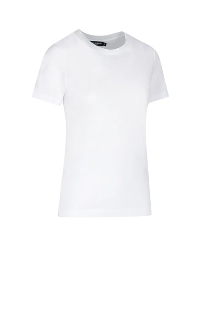 Shop Dolce & Gabbana Embroidered Label T In White