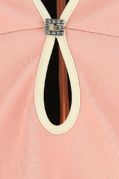 Shop Gucci Logo Detailed V In Pink