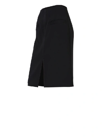 Shop Proenza Schouler Front Slit Pencil Skirt In Black