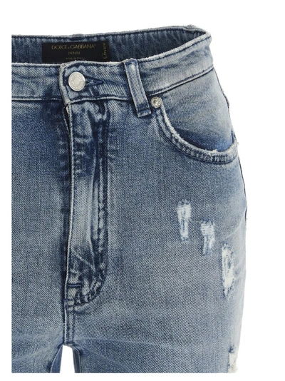 Shop Dolce & Gabbana Audrey Distressed Jeans In Blue