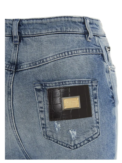 Shop Dolce & Gabbana Audrey Distressed Jeans In Blue