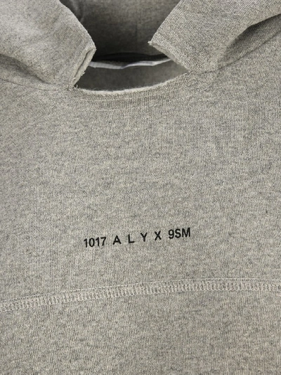 Shop Alyx 1017  9sm Cropped Hoodie In Grey