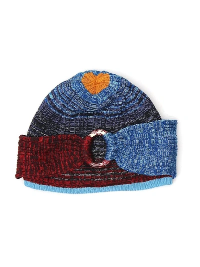 Shop Missoni Band Layered Beanie In Multi