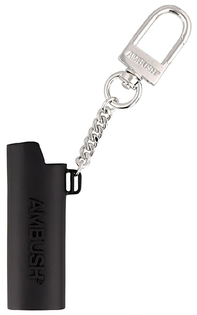 Shop Ambush Lighter Keyring In Black