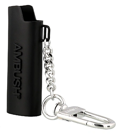 Shop Ambush Lighter Keyring In Black